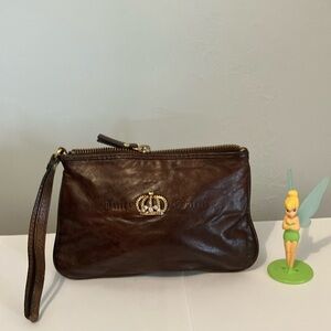 Juicy Couture Vintage Brown Leather Wristlet